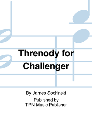 Book cover for Threnody for Challenger