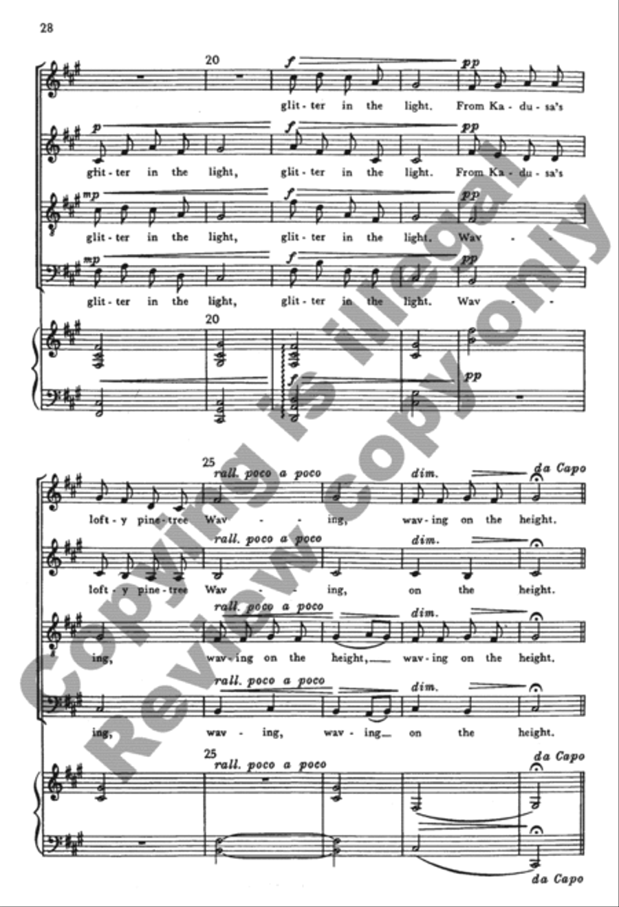 The Seven Joys of Christmas (Choral Score) 4-Part scores gallery preview page 48