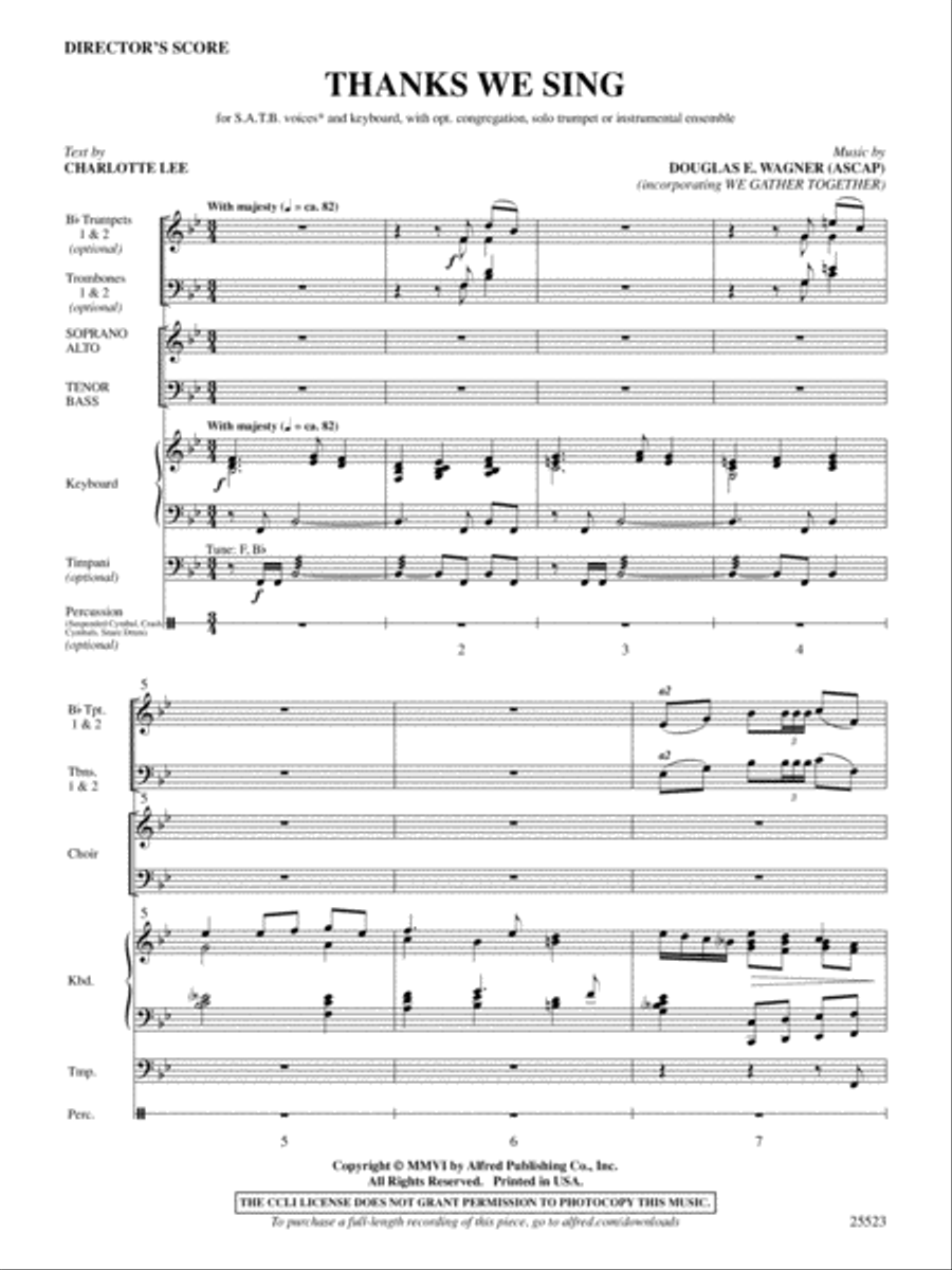 Thanks We Sing Choir scores gallery preview page 2