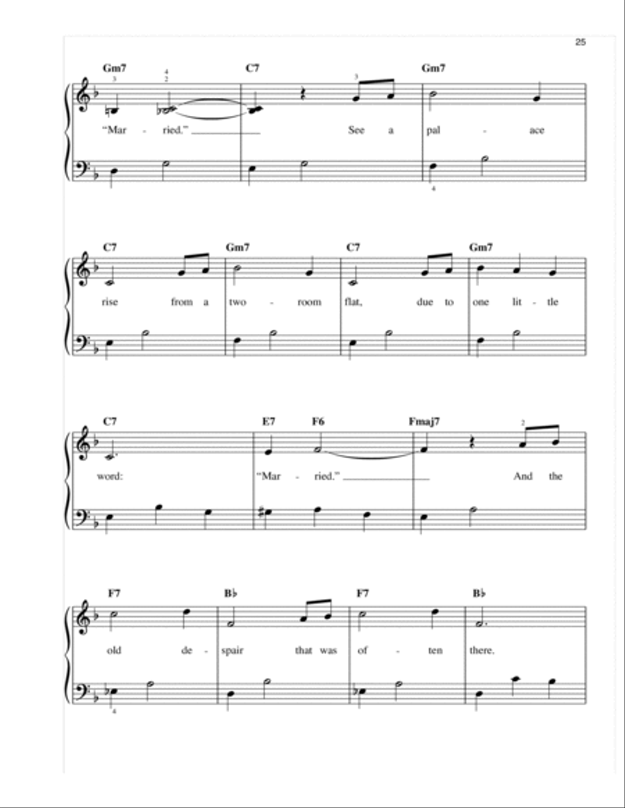 Married (Heiraten) Easy Piano scores gallery preview page 2