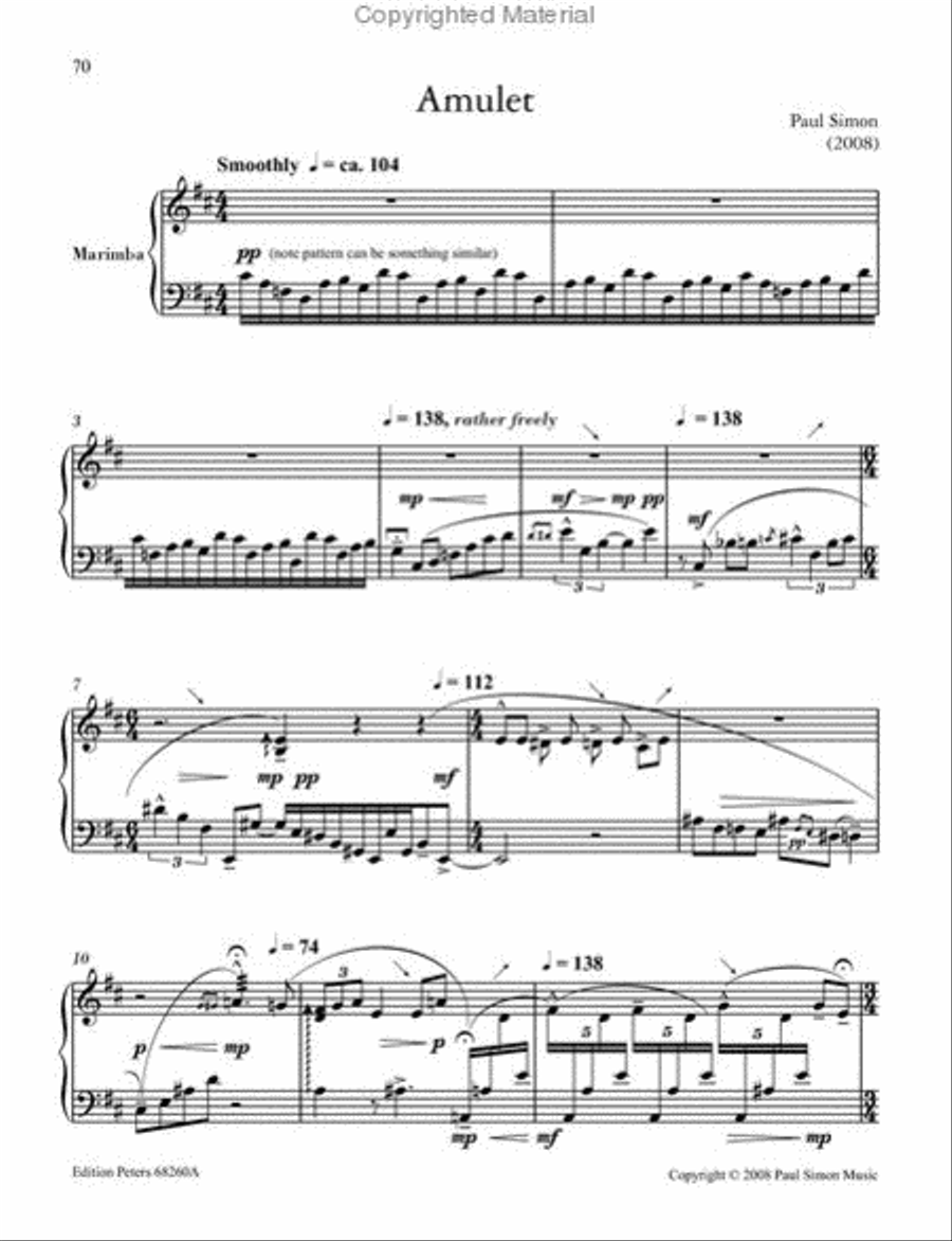Intermediate Masterworks for Marimba Marimba scores gallery preview page 11