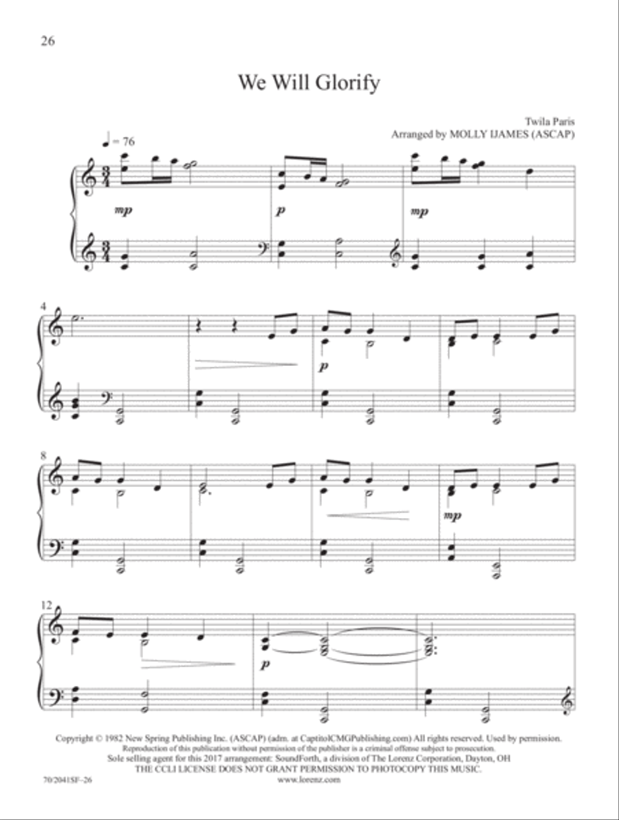 Modern Praise Piano Solo scores gallery preview page 8