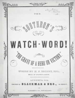 The Southron's Watch-Word