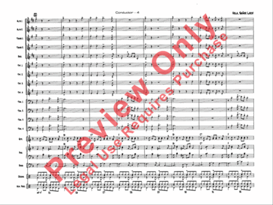 Hola, Señor Loco! Hola, Señor Loco! Jazz Ensemble scores gallery preview page 7
