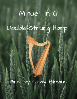 Book cover for Minuet in G, for Double-Strung Harp