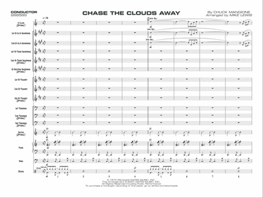 Chase the Clouds Away Jazz Ensemble scores gallery preview page 4