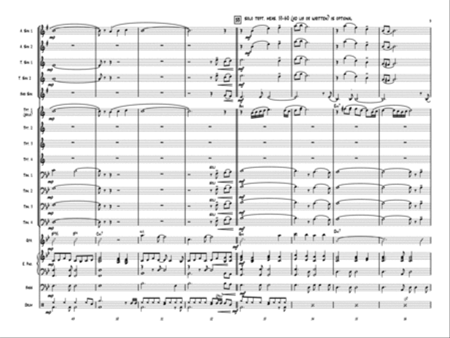 O Holy Night Jazz Ensemble scores gallery preview page 8