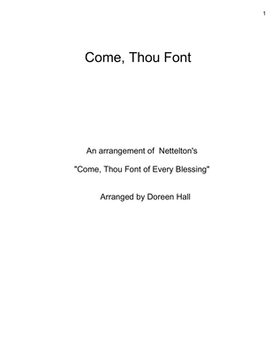 Come Thou Font of Many Blessings