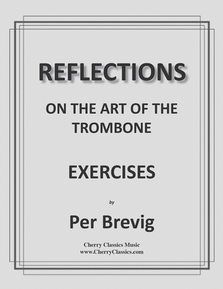 Book cover for Exercises from Reflections On the Art of the Trombone