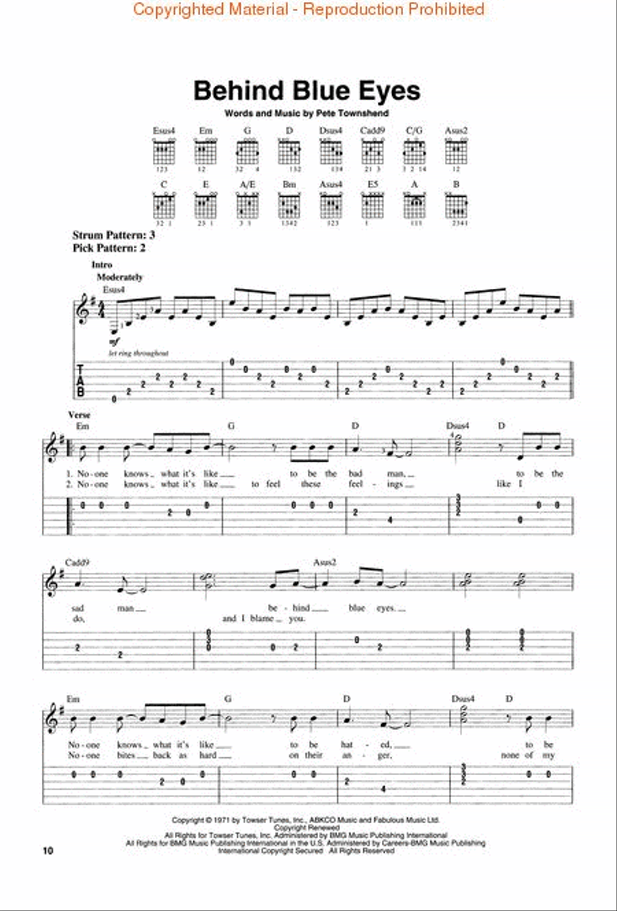 Acoustic Rock Hits for Easy Guitar – 2nd Edition Acoustic Guitar scores gallery preview page 4