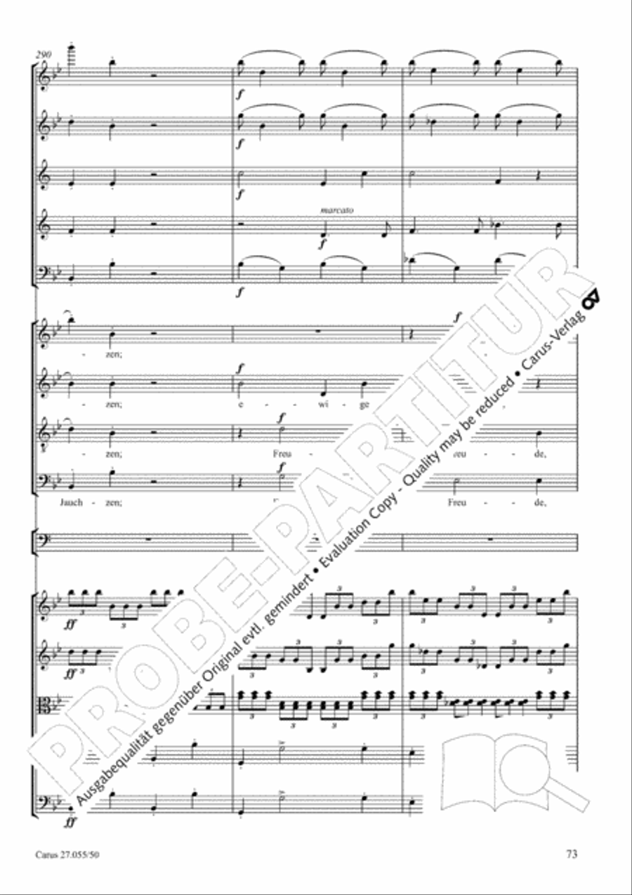 Ein Deutsches Requiem (German Requiem) 4-Part scores gallery preview page 80