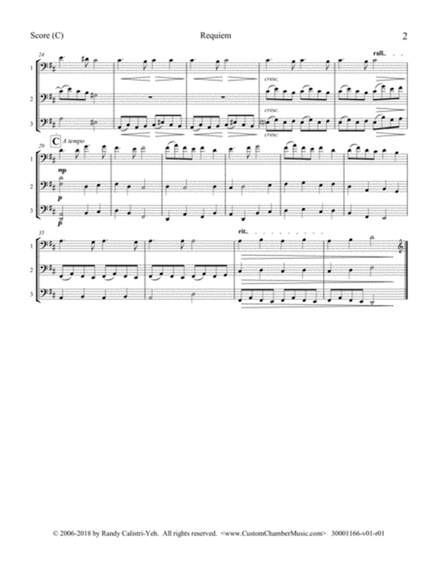 Faure Requiem (cello trio or viola trio) image number null