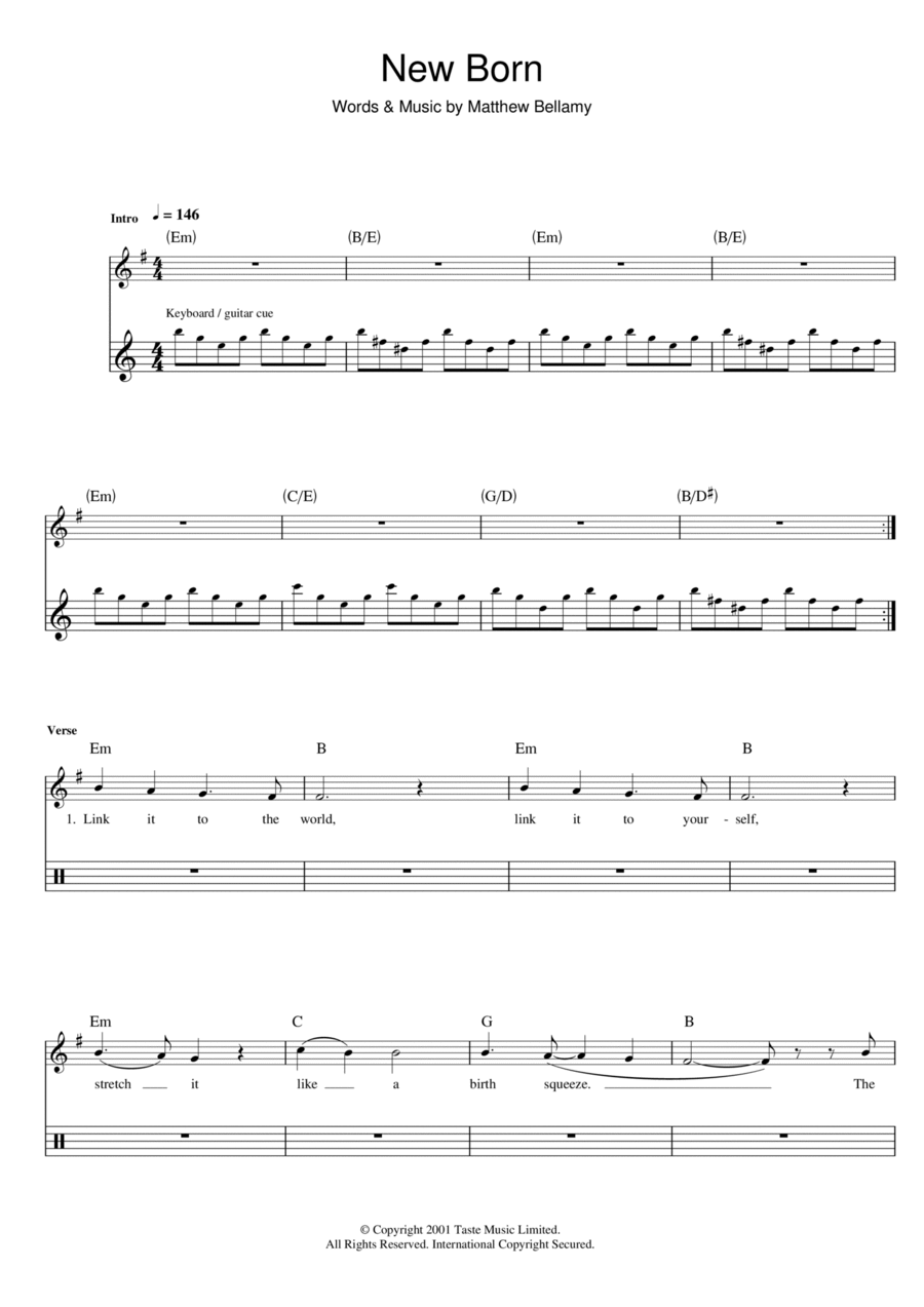 New Born Piano scores gallery preview page 1