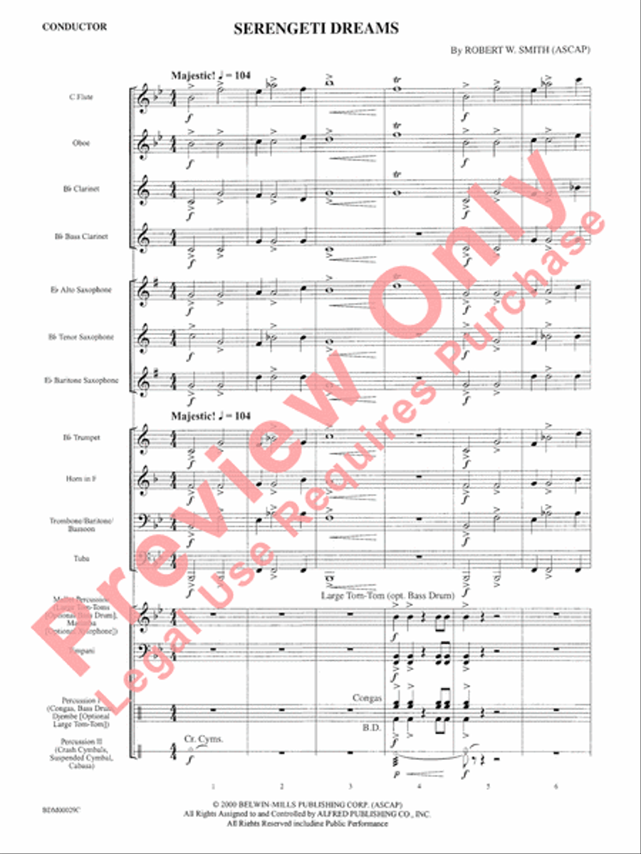 Serengeti Dreams Serengeti Dreams Concert Band scores gallery preview page 3