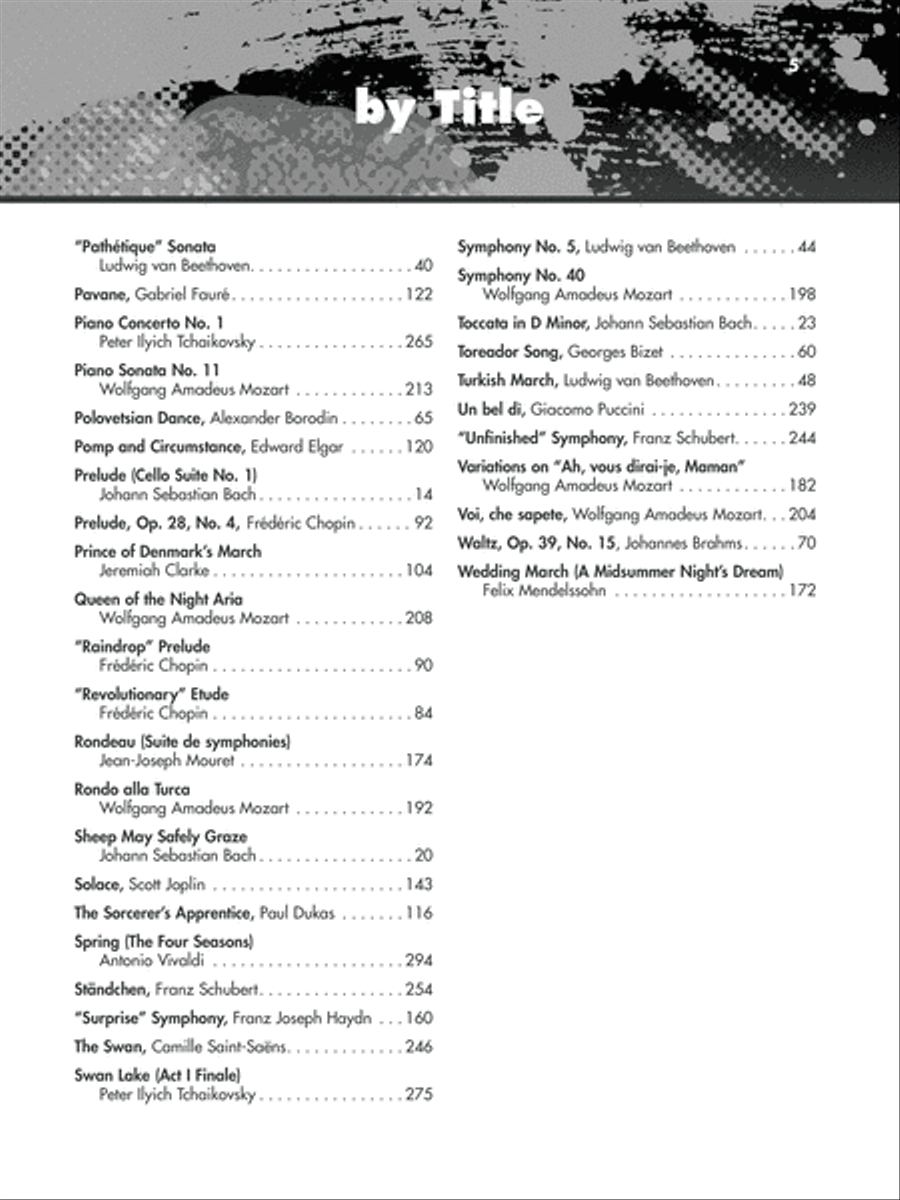 The Giant Book of Classical Piano Sheet Music Easy Piano scores gallery preview page 5