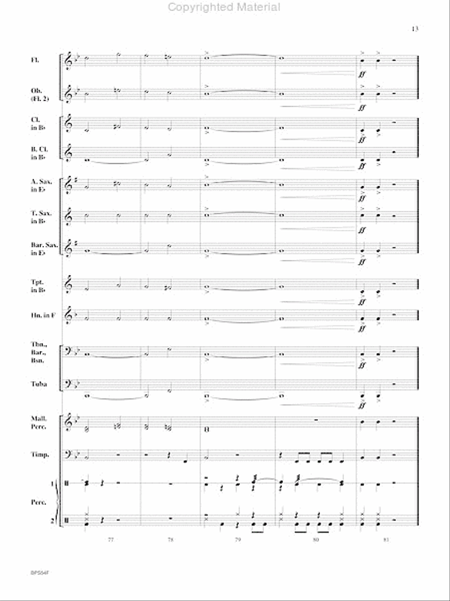 Santa's Noisy Workshop Concert Band scores gallery preview page 14
