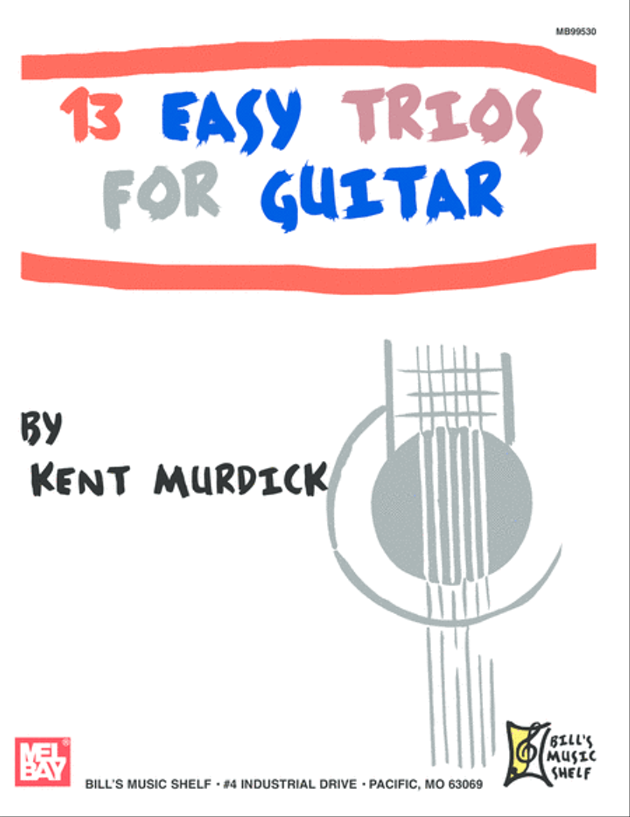 13 Easy Trios for Guitar Acoustic Guitar - Digital Sheet Music