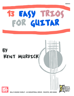Book cover for 13 Easy Trios for Guitar