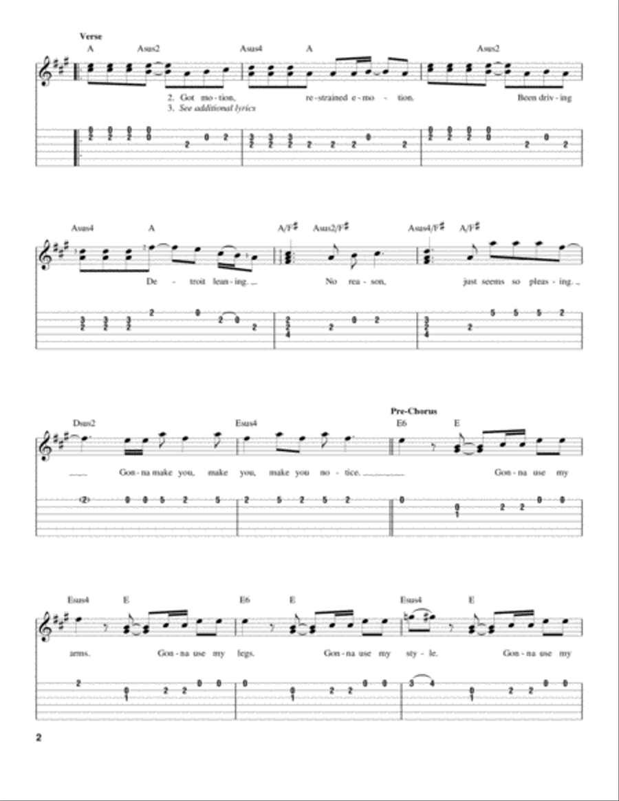 Brass In Pocket Acoustic Guitar scores gallery preview page 2
