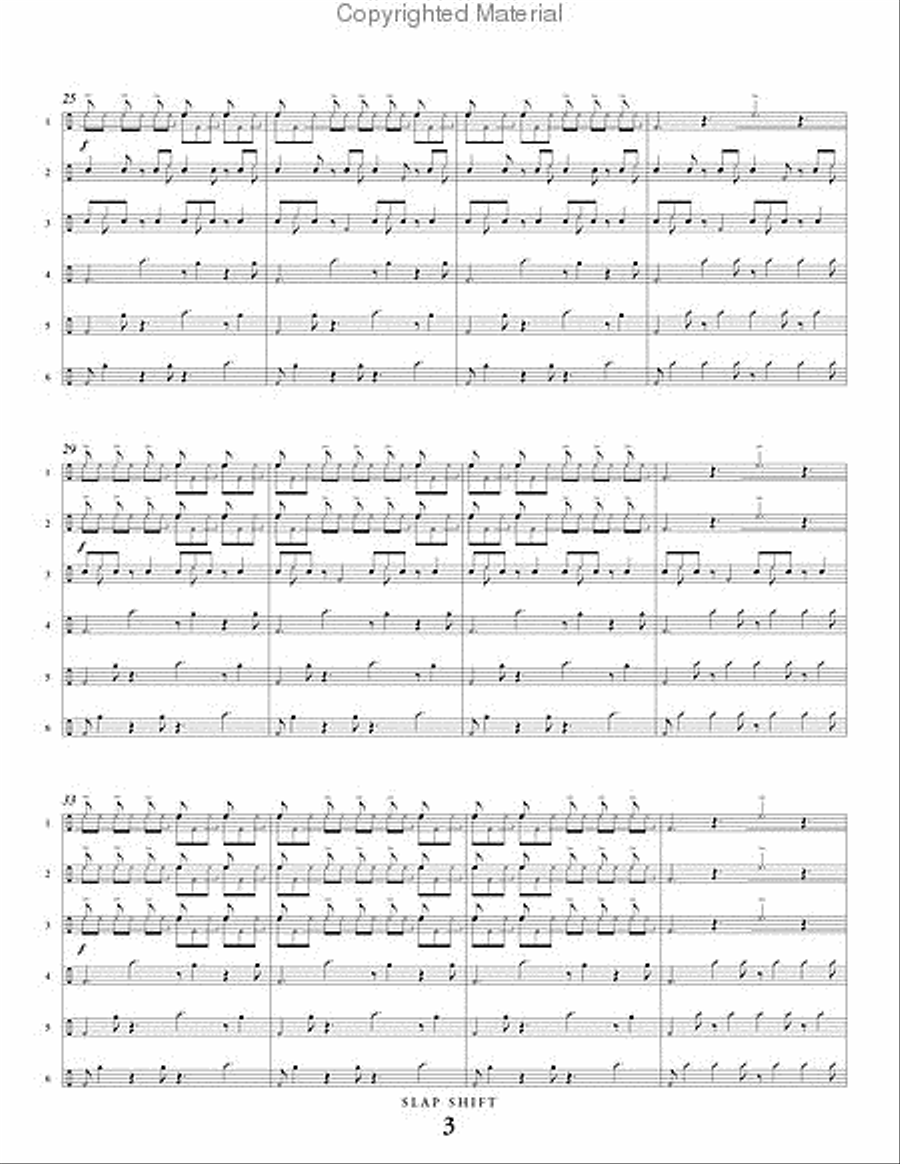 Slap Shift Percussion Ensemble scores gallery preview page 4