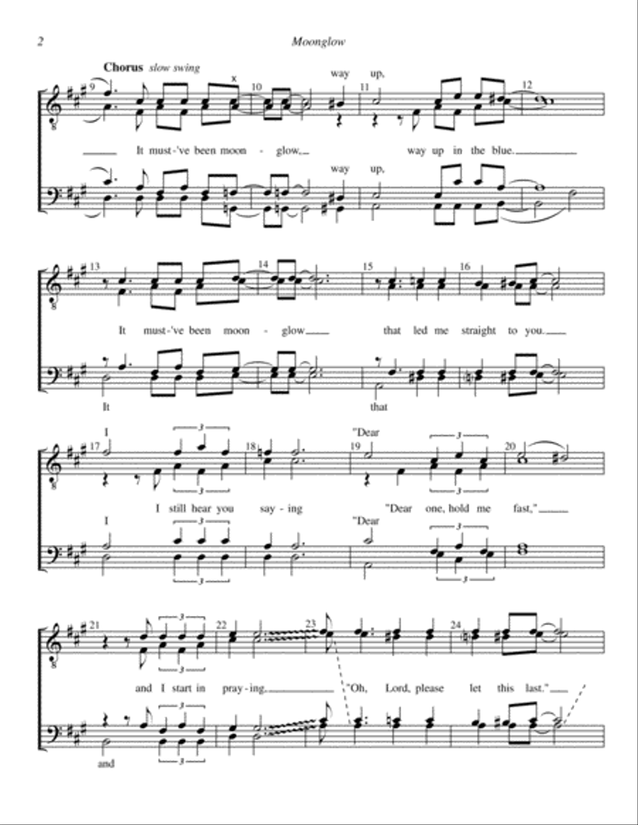 Moonglow Moonglow TTBB scores gallery preview page 2