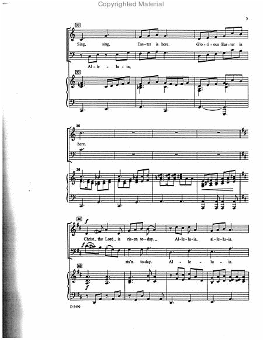 Easter Is Here 3-Part scores gallery preview page 5