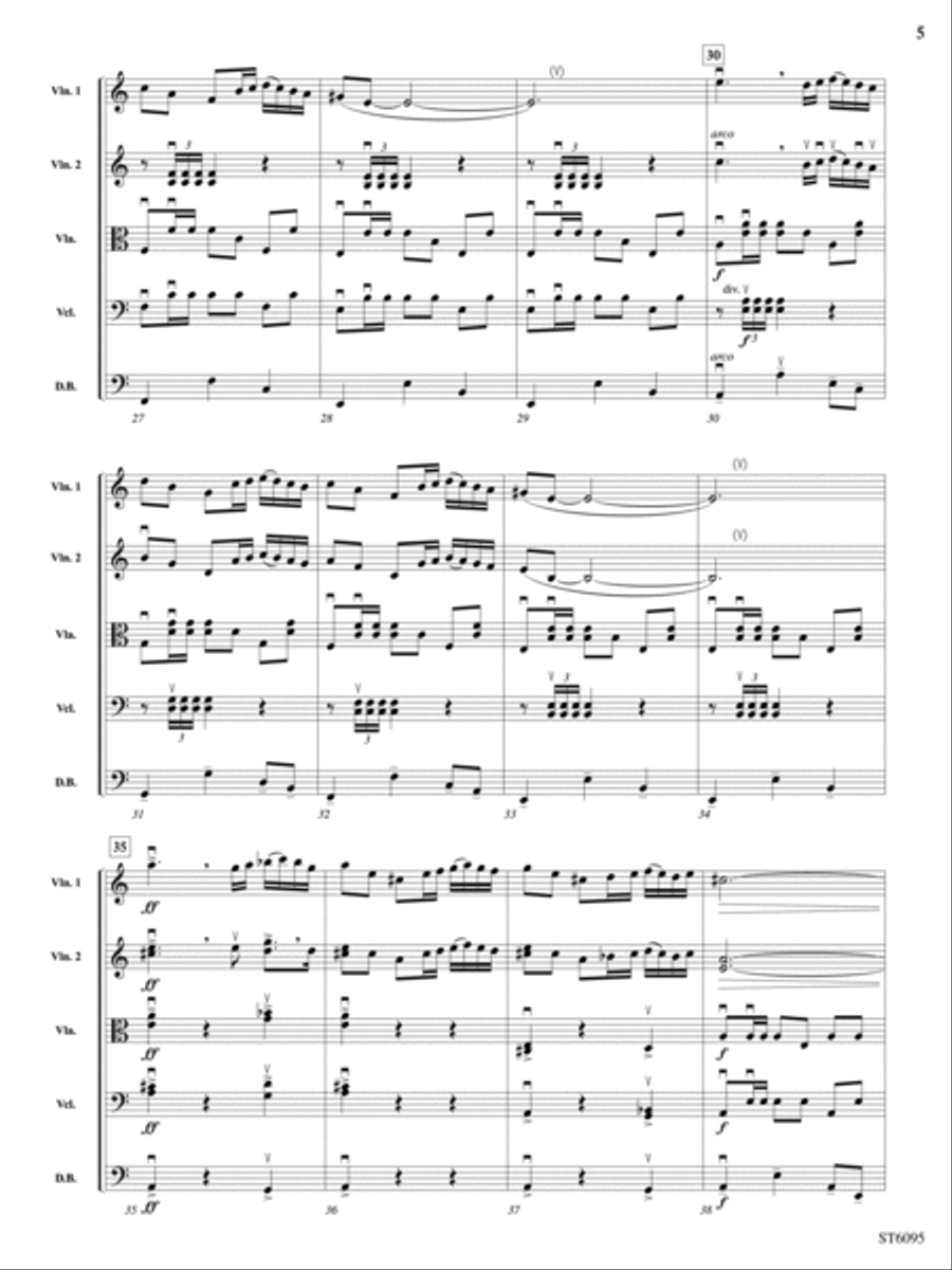 Fantasía española: Score String Orchestra scores gallery preview page 5
