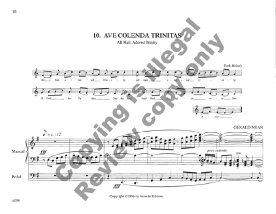 St. Augustine's Organbook Organ scores gallery preview page 21