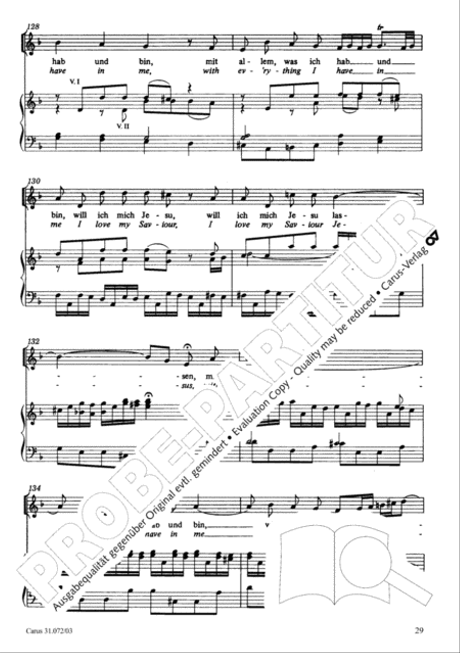 All cantate be by God's commandment (Alles nur nach Gottes Willen) 4-Part scores gallery preview page 30