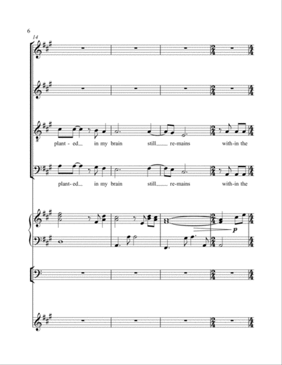 The Sound Of Silence Choir scores gallery preview page 6
