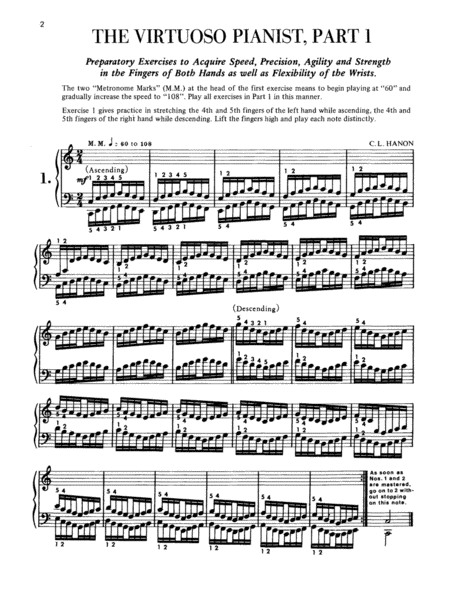 Hanon -- The Virtuoso Pianist in 20 Exercises, Book 1