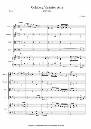 Book cover for Goldberg Variation Aria (BWV 988)