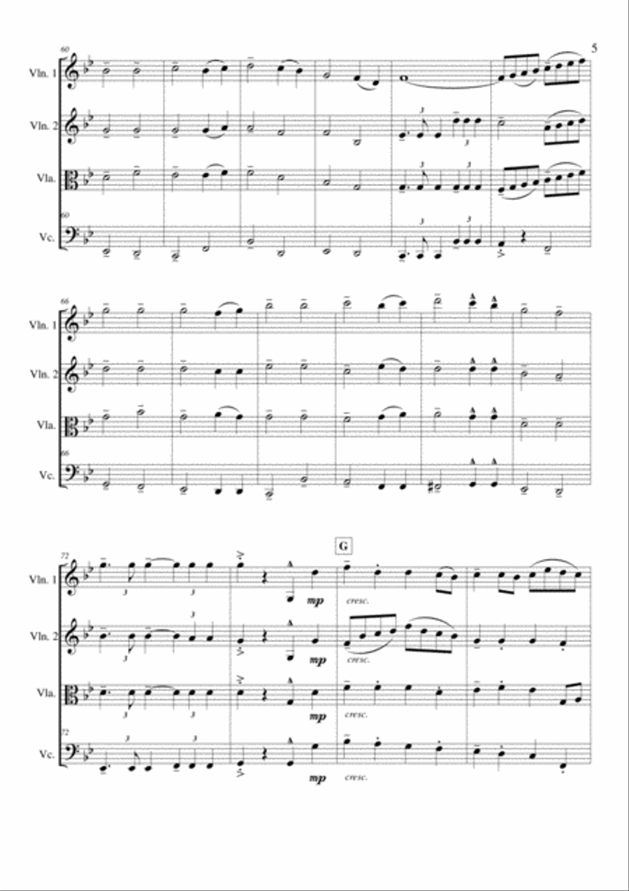 Star of the County Down Star of the County Down String Quartet scores gallery preview page 5