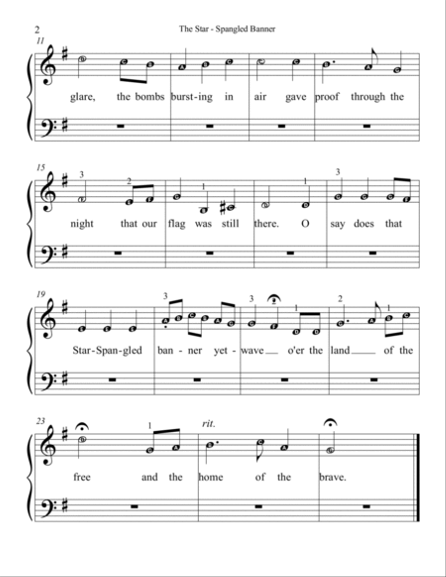 The Star - Spangled Banner Tri-Pak Voice scores gallery preview page 3