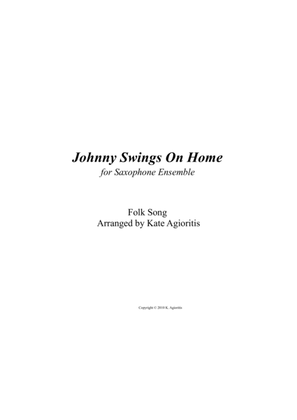Book cover for Johnny Swings On Home - for Saxophone Ensemble