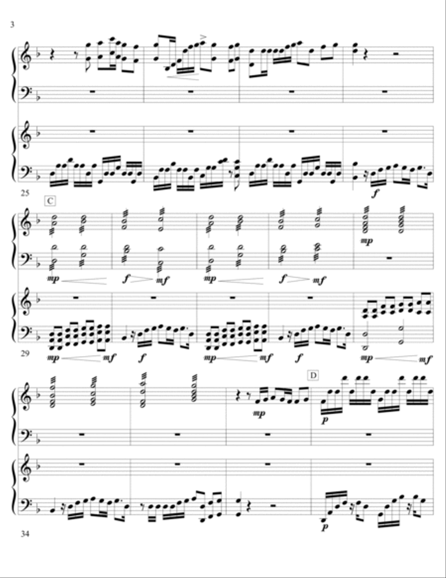 Shape Of You Marimba scores gallery preview page 4