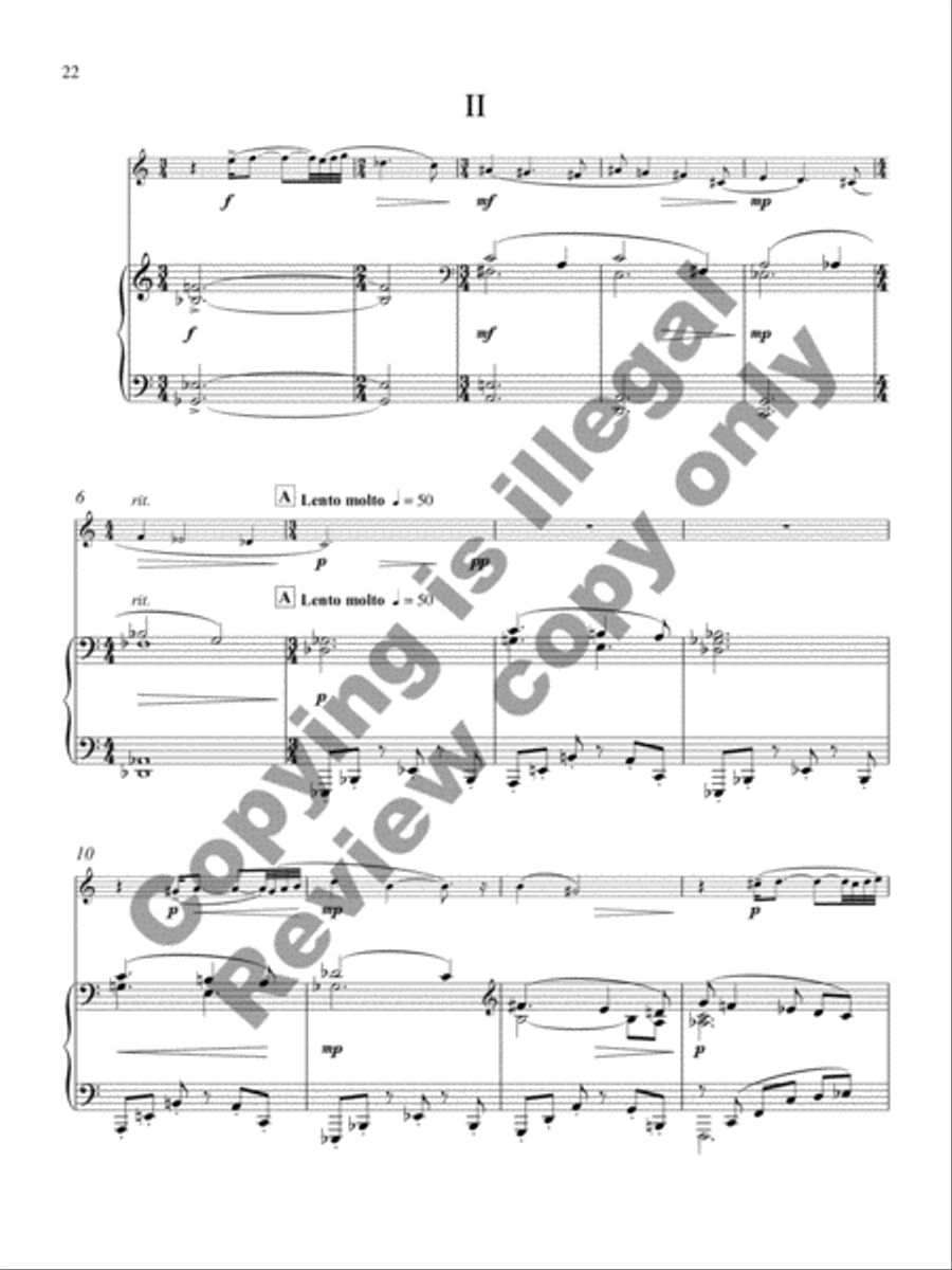 Sonata for Clarinet and Piano Clarinet Solo scores gallery preview page 9