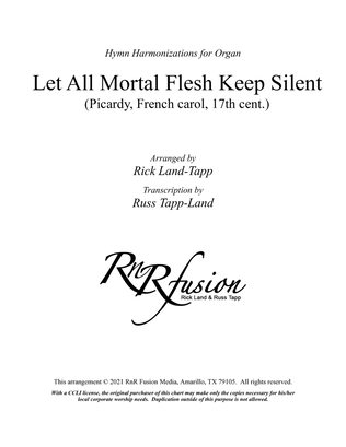 Book cover for Let All Mortal Flesh Keep Silent - Christmas Hymn Harmonization for Organ