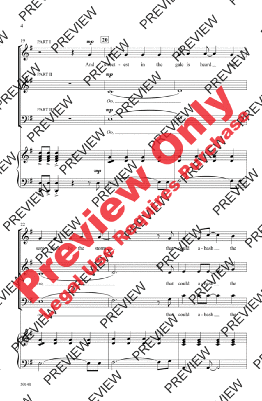 Hope Is the Thing with Feathers 3-Part scores gallery preview page 4