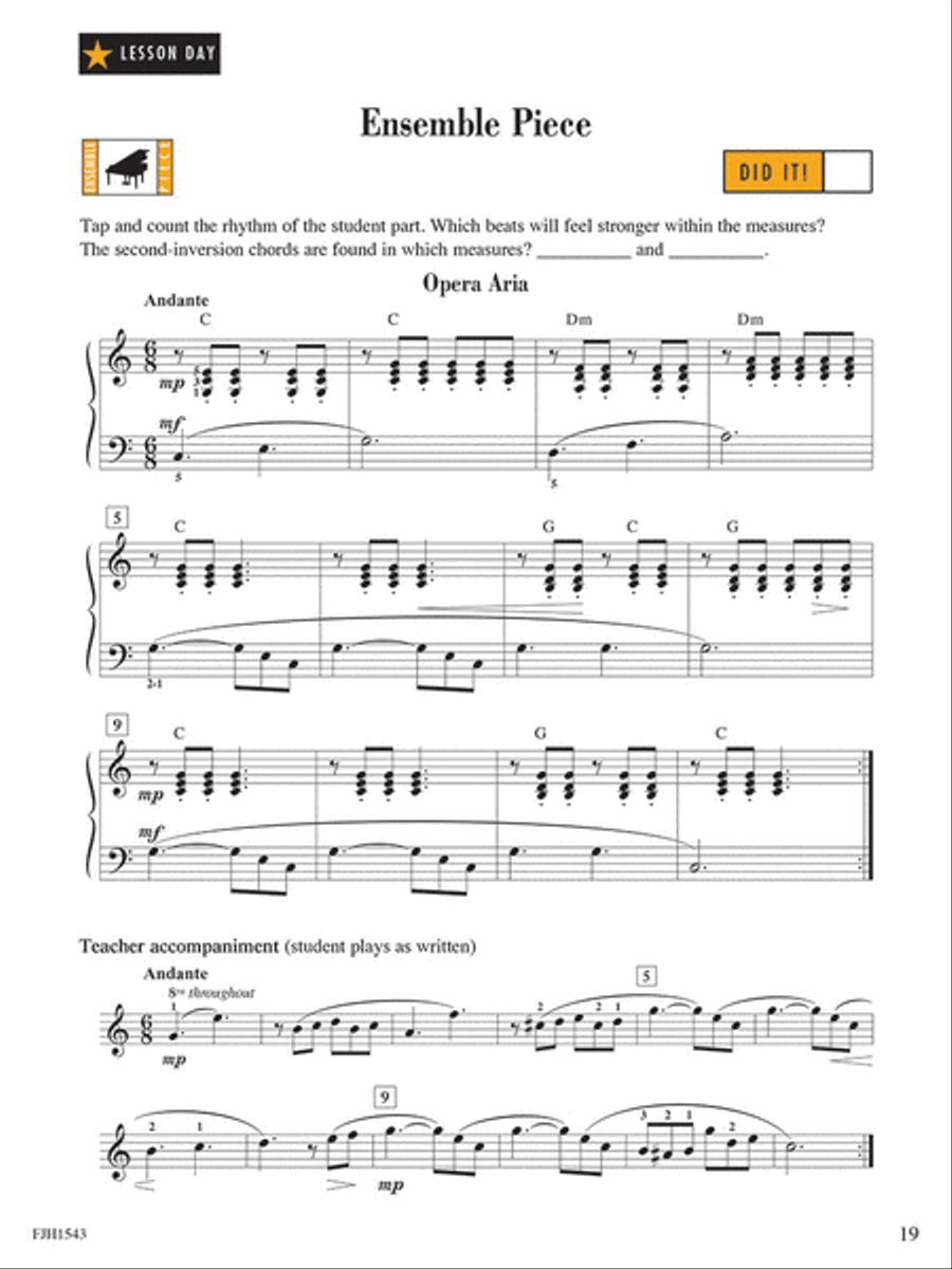 Sight Reading & Rhythm Every Day, Book 5 Piano Method scores gallery preview page 3