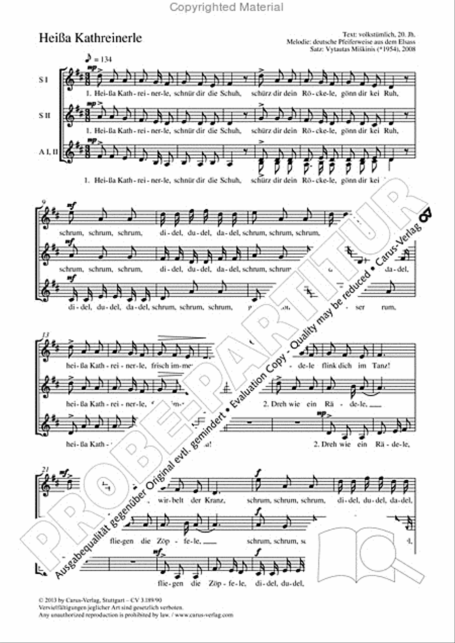 Heissa Kathreinerle SSAA scores gallery preview page 2