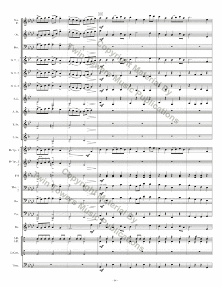 Fort Valley March Concert Band scores gallery preview page 15