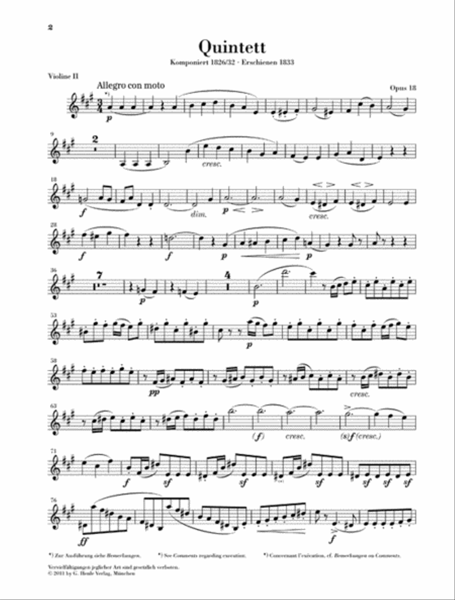 String Quintets, Op. 18 and 87 String Quintet scores gallery preview page 4