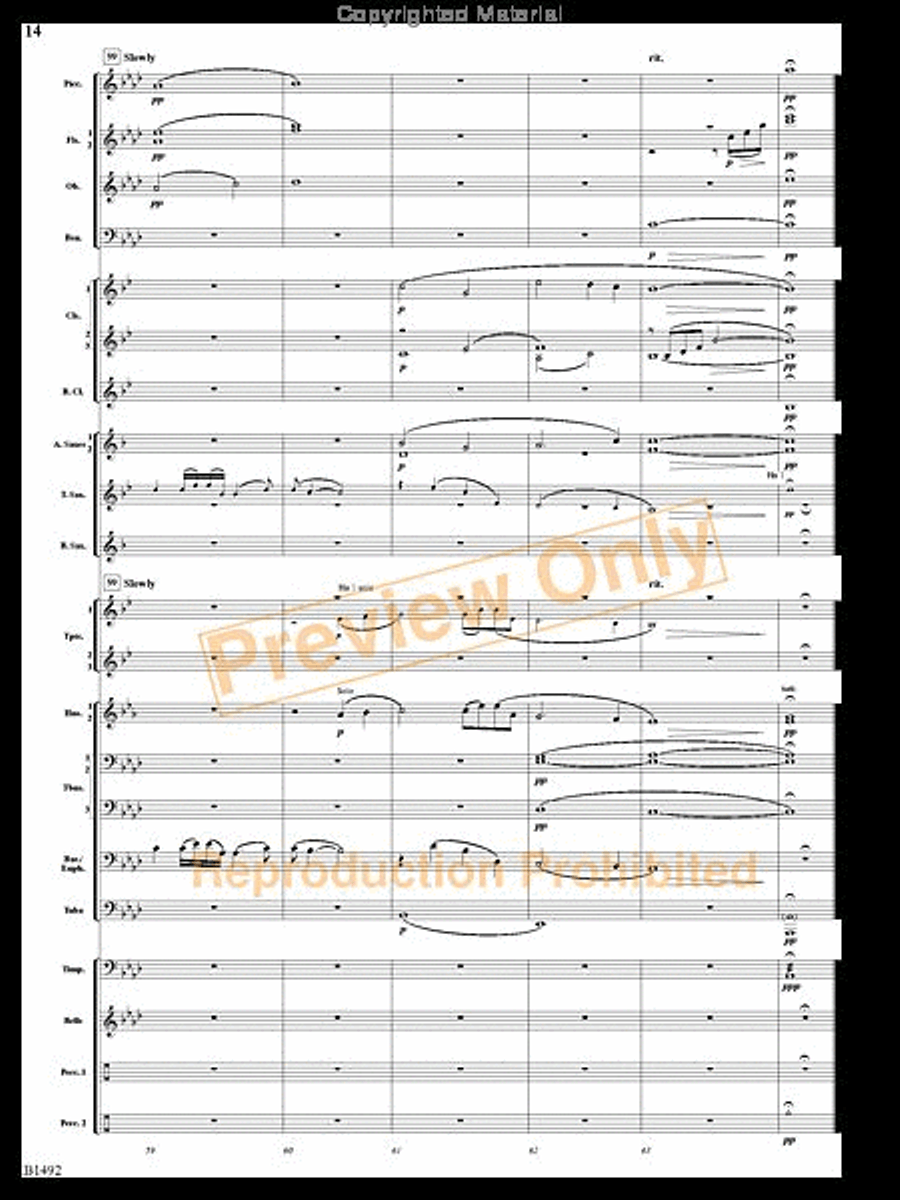 Remembering Yesterdays Concert Band scores gallery preview page 13