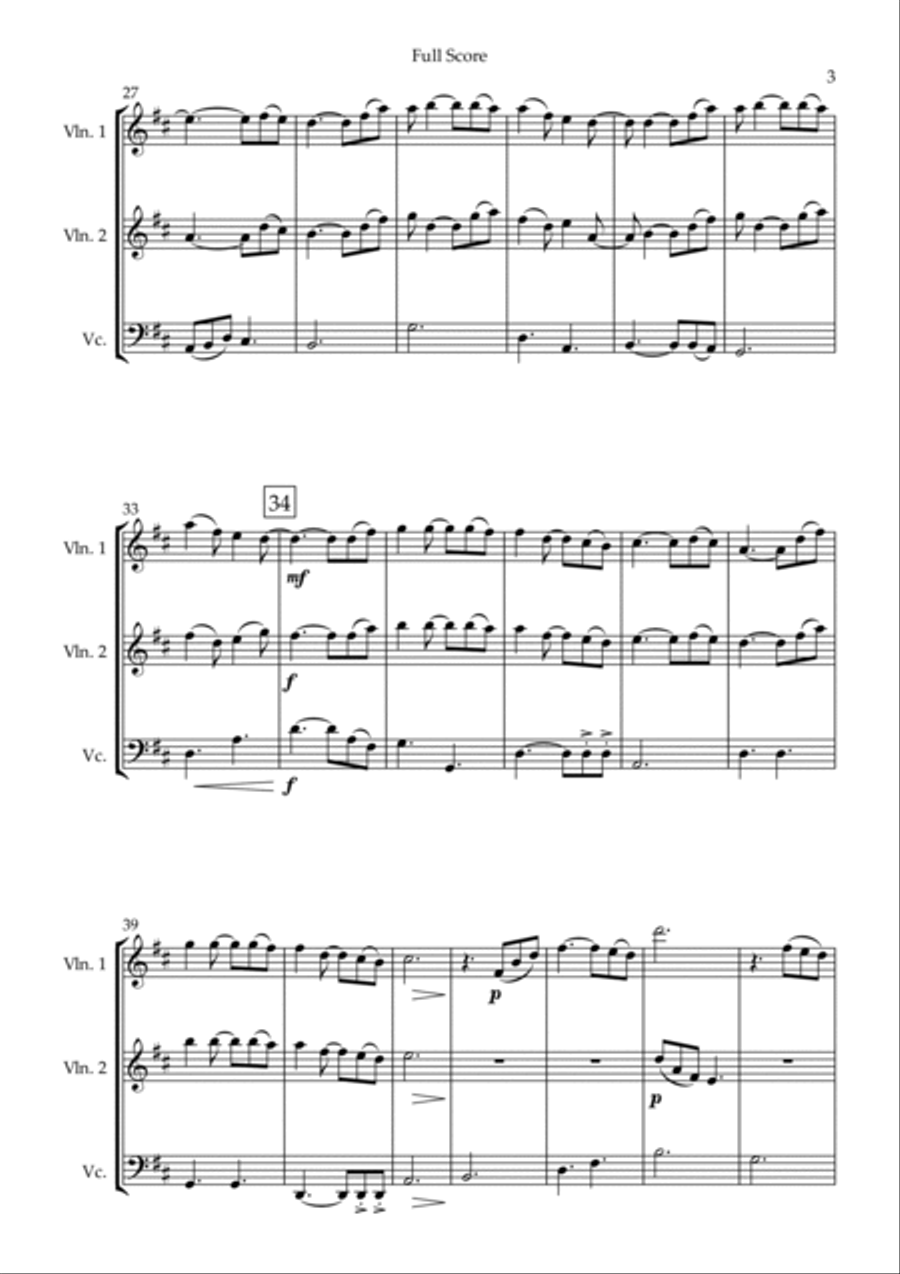 Touch The Sky Touch The Sky String Trio scores gallery preview page 3