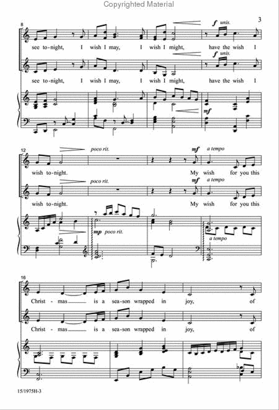 My Wish for You This Christmas SSA scores gallery preview page 3