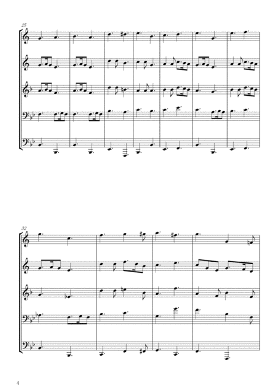 Christmas Carols for Brass Quintet Vol.3 (5 Christmas Carols) Christmas Carols for Brass Quintet Vol.3 (5 Christmas Carols) Brass Quintet scores gallery preview page 4