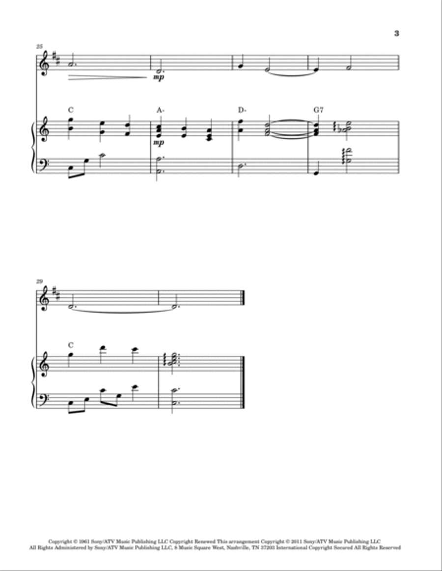 Moon River Tenor Saxophone scores gallery preview page 3