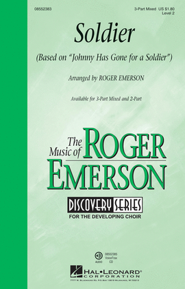 Book cover for Soldier (based on “Johnny Has Gone for a Soldier”)