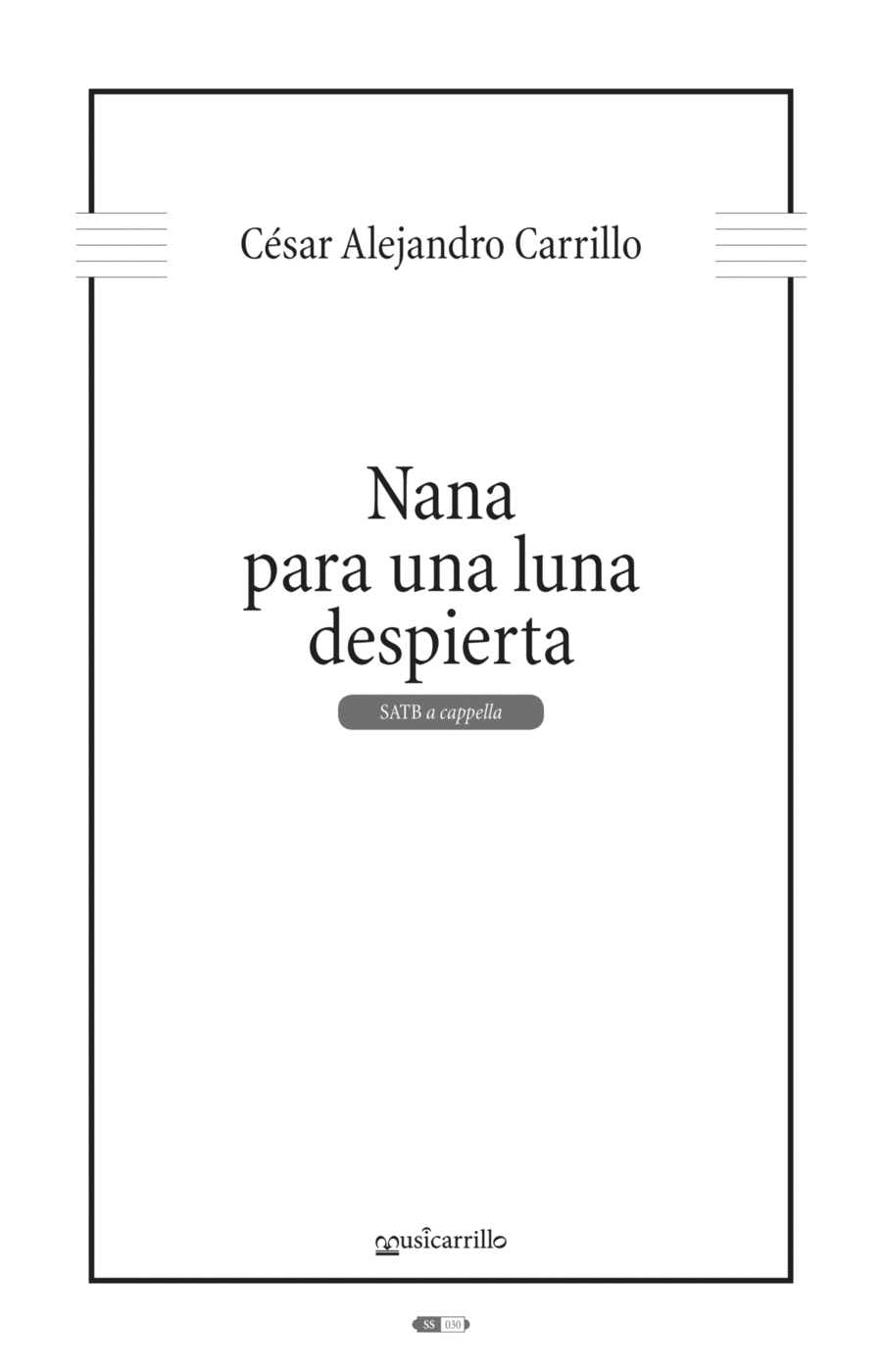 Nana para una luna despierta 4-Part scores gallery preview page 1